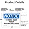 Signmission No Metal Cleats No Gum No Sunflower Seeds, 24 in W x Rectangle, Plastic OS-2PACK-NS-P-1824-L-14701 - alternate 3